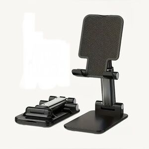 Folding Desktop Black Phone Stand